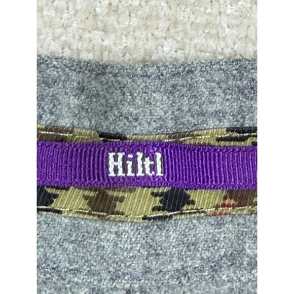 HILTL Men’s 36/38 Gray 100% New Wool Flat Front Tailored Dress Pants Slacks - Picture 3 of 9